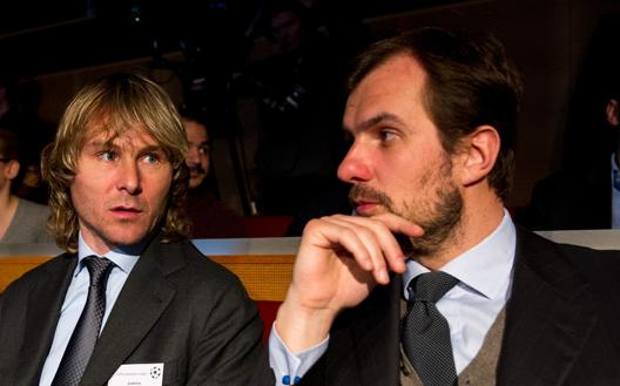Pavel Nedved e Francesco Calvo. GETTY Pavel Nedved e Francesco Calvo. GETTY